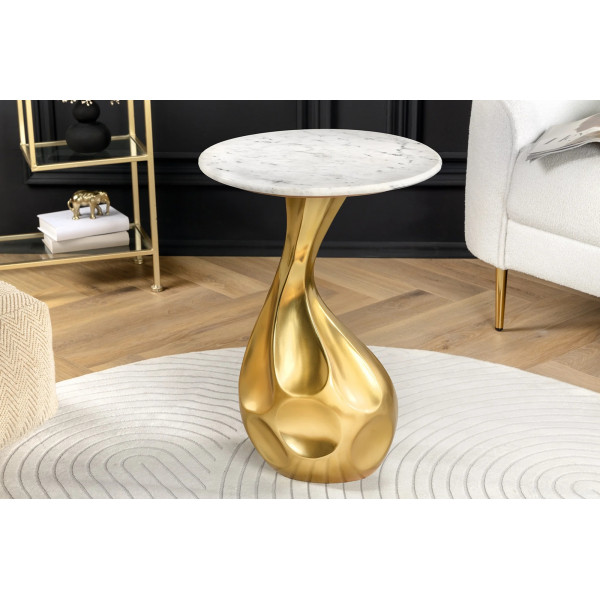 TEAR design fém lerakóasztal - 60cm - arany