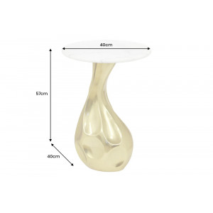 TEAR design fém lerakóasztal - 60cm - arany
