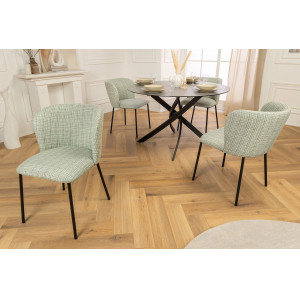LYON modern bouclé szék - zöld