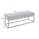 PETIT BEAUTE design bársony ülőpad - szürke