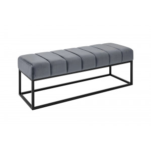 PETIT BEAUTE design bársony ülőpad - szürke