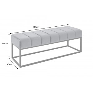 PETIT BEAUTE design bársony ülőpad - szürke