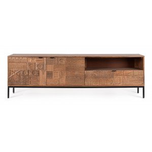 KINDIA design mangófa TV-szekrény - 180cm BIZZOTTO