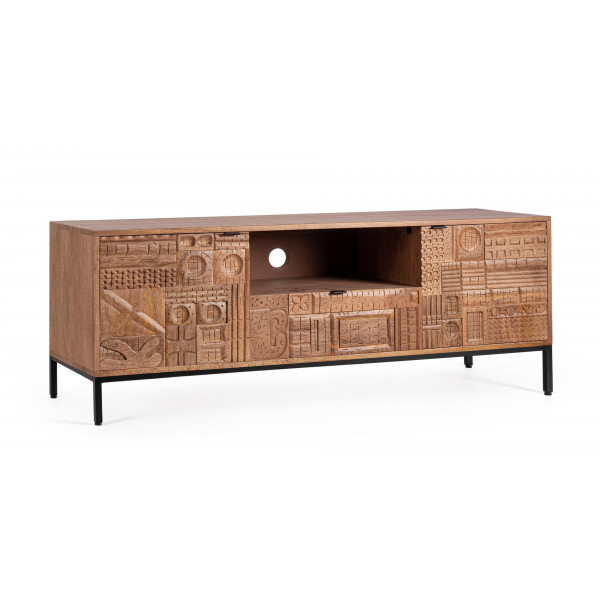 KINDIA design mangófa TV-szekrény - 140cm