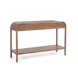 SANAT modern mangófa konzolasztal - 120cm BIZZOTTO