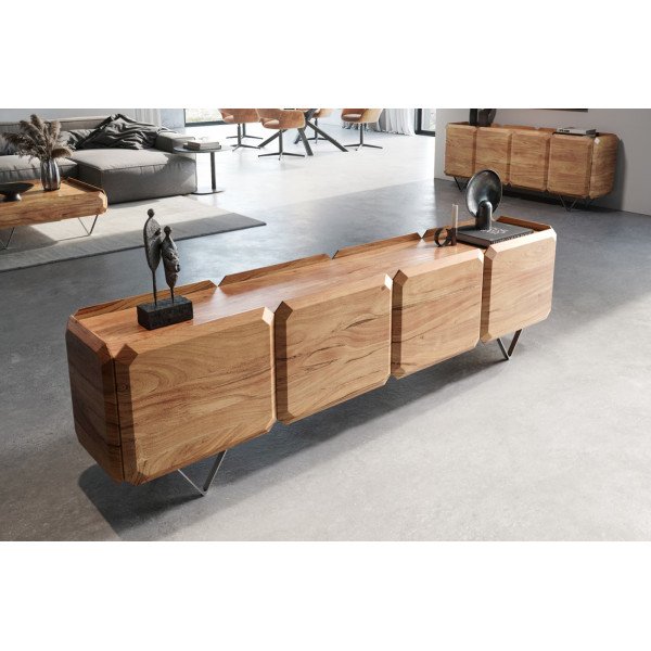 KIANO prémium akác TV-szekrény 200/220cm