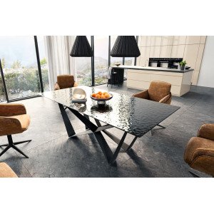 MARIANI prémium üveg  étkezőasztal - 200cm DELIFE