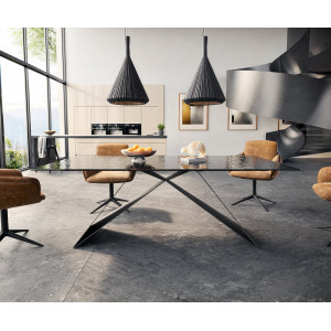 GIORDANO prémium üveg  étkezőasztal - 200cm DELIFE