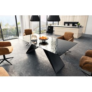 GIORDANO prémium üveg  étkezőasztal - 200cm DELIFE
