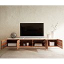 SECARA prémium akác fali TV-szekrény - 200/220cm