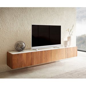 SECARA prémium akác fali TV-szekrény - 200/220cm bútor