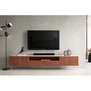 SECARA-II prémium akác fali TV-szekrény -220cm bútor