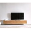 KENNEDY prémium akác fali TV-szekrény - 220cm