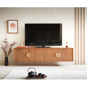 SURIMU prémium akác fali TV-szekrény - 175/240cm bútor