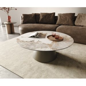 SIMONETTI prémium kerámia dohányzóasztal - 100cm DELIFE