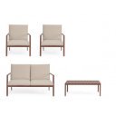 KENNETH prémium kültéri szett - barna/beige