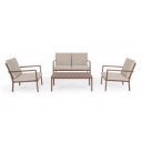 KENNETH prémium kültéri szett - barna/beige