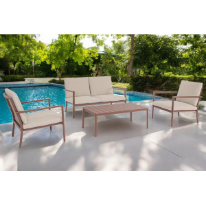 KENNETH prémium kültéri szett - barna/beige BIZZOTTO