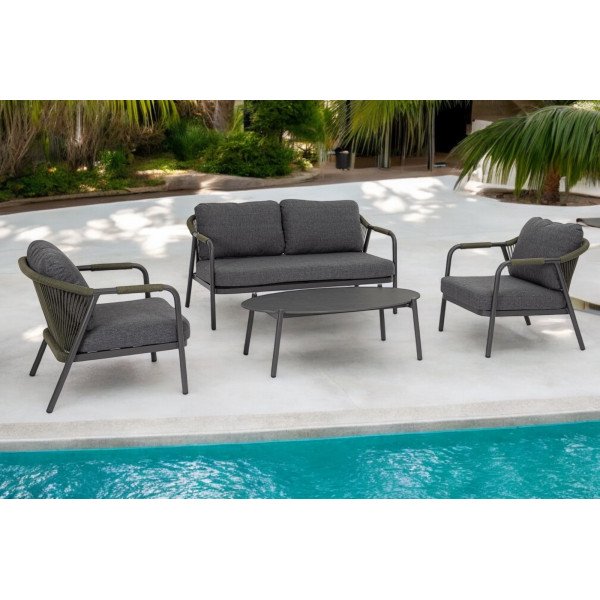 MIRAVET prémium kültéri szett - antracit/zöld