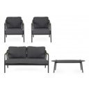 MIRAVET prémium kültéri szett - antracit/zöld