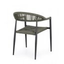 JAINA modern kültéri szék - zöld/antracit