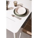 NEBULA prémium kültéri étkezőasztal - 160cm - fehér