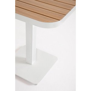 ZELMAR modern kültéri étkezőasztal - 75cm - fehér Étkezőasztalok