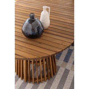 RODANO prémium akác kültéri étkezőasztal - 220cm BIZZOTTO