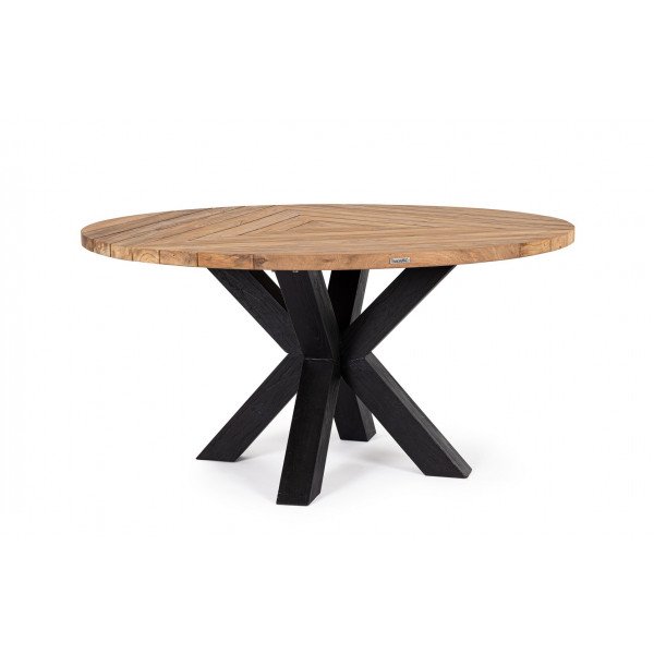 RODERICK prémium teakfa kültéri étkezőasztal - 150cm