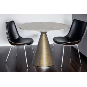 ELEGANCIA design kerek étkezőasztal - 100cm - fehér INVICTA