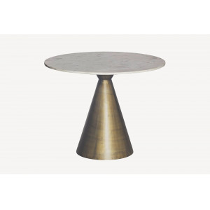 ELEGANCIA design kerek étkezőasztal - 100cm - fehér INVICTA
