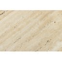 DIAMOND modern travertin dohányzóasztal - 70cm - fekete