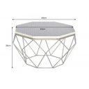 DIAMOND modern csont dohányzóasztal