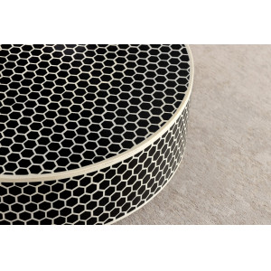 HARMONY NATURE modern csont dohányzóasztal - 60cm