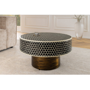 HARMONY NATURE modern csont dohányzóasztal - 60cm INVICTA