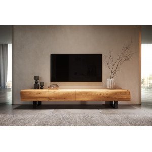 LOVECRAFT-II prémium tölgy TV-szekrény - 200cm DELIFE