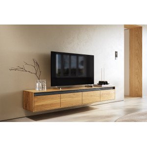 STONEBERM prémium tölgy fali TV-szekrény - 200cm DELIFE