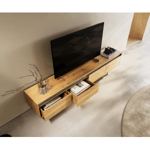 STONEBERM prémium tölgy TV-szekrény - 200cm