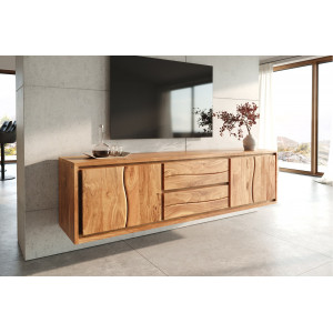 OLIVA prémium akác fali komód - 220cm DELIFE