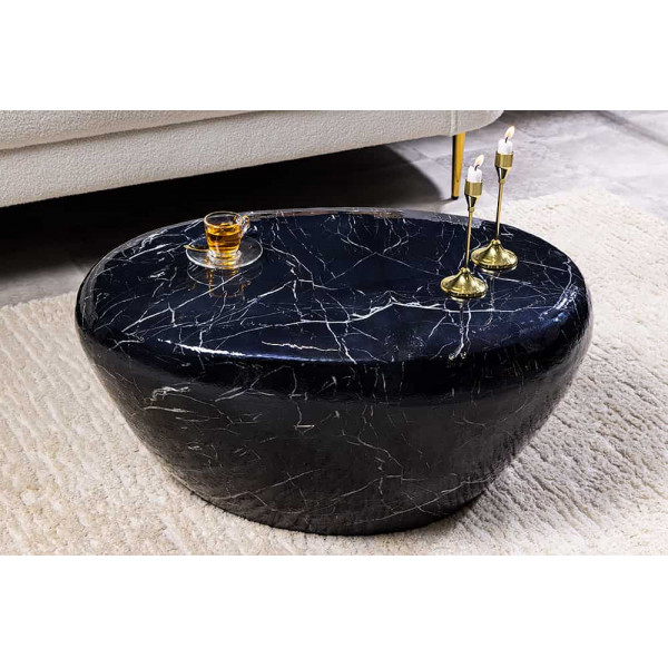 STONE MARBLE modern fém dohányzóasztal - 75cm