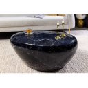 STONE MARBLE modern fém dohányzóasztal - 75cm