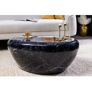 STONE MARBLE modern fém dohányzóasztal - 75cm INVICTA