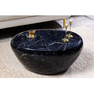 STONE MARBLE modern fém dohányzóasztal - 75cm INVICTA