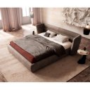 SIMENA prémium  ágykeret -180cm - szürke/taupe