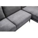MANHATTAN design bársony kanapé - szürke