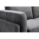 MANHATTAN design bársony kanapé - szürke