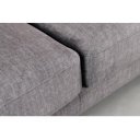 MANHATTAN design bársony kanapé - szürke