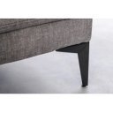 MANHATTAN design bársony kanapé - szürke