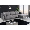 MANHATTAN design bársony kanapé - szürke