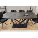 PAPILLON exkluzív bővíthető kerámia étkezőasztal - grafit - 180-220-260cm